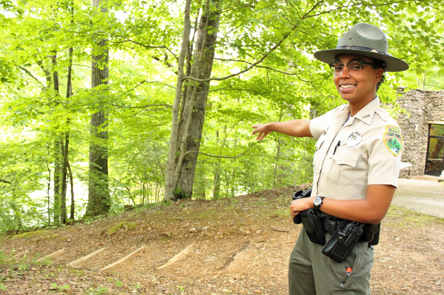 Leigh points to the river1.jpg